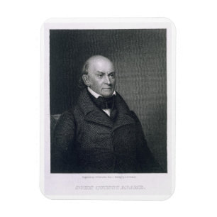 John Quincy Adams, engraved by John Wesley Paradis Magnet