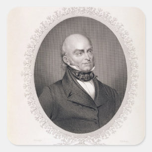 John Quincy Adams Square Sticker