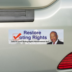 John R. Lewis Voting Rights Advancement Act Bumper Sticker