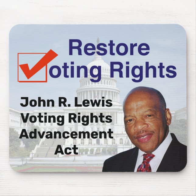 John R. Lewis Voting Rights Advancement Act Mouse Pad (Front)