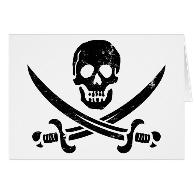 John Rackham (Calico Jack) Pirate Flag Jolly Roger (Front Horizontal)