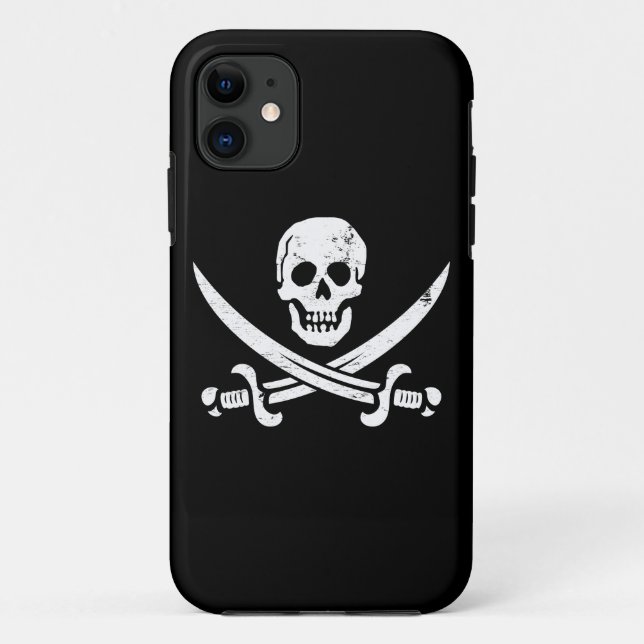 John Rackham (Calico Jack) Pirate Flag Jolly Roger Case-Mate iPhone Case (Back)