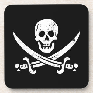 John Rackham (Calico Jack) Pirate Flag Jolly Roger Coaster
