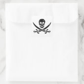 John Rackham (Calico Jack) Pirate Flag Jolly Roger Square Sticker (Bag)