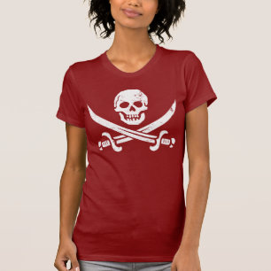 John Rackham (Calico Jack) Pirate Flag Jolly Roger T-Shirt