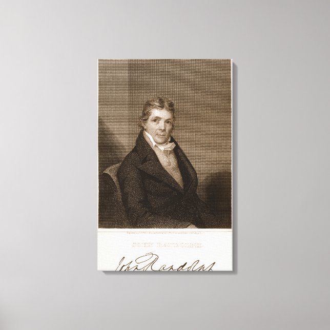 John Randolph (1773-1833) engraved by Thomas B. We Canvas Print (Front)
