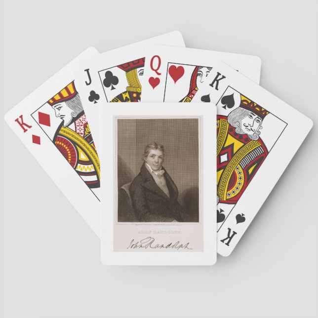 John Randolph (1773-1833) engraved by Thomas B. We Playing Cards (Back)