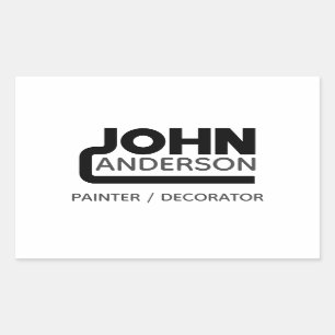 John Rectangular Sticker