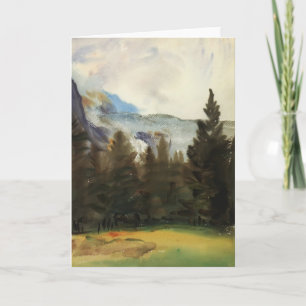 John Sargent: Purtud Fir Trees and Snow Mountains Card