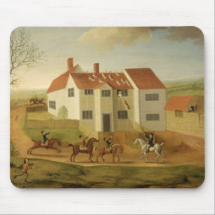 John Sidey and his Hounds at a Farmhouse near Hadl Mouse Pad