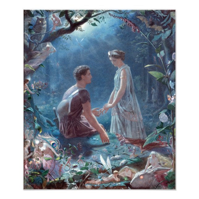John Simmons Hermia and Lysander A Midsummer Night Photo Print (Front)