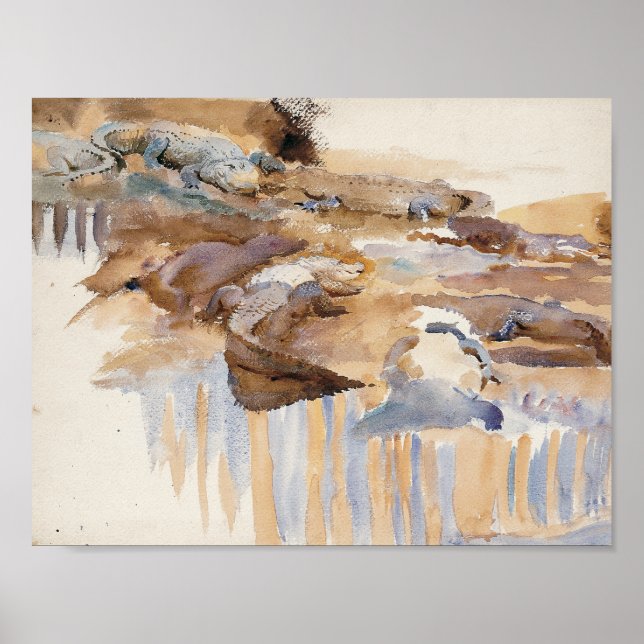 John Singer Sargent - Alligators Poster (Front)