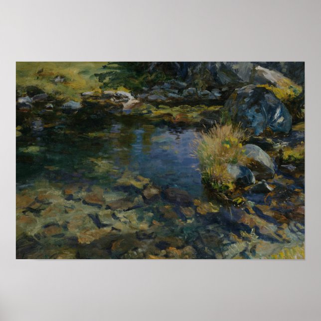 John Singer Sargent - Alpine Pool Poster (Front)