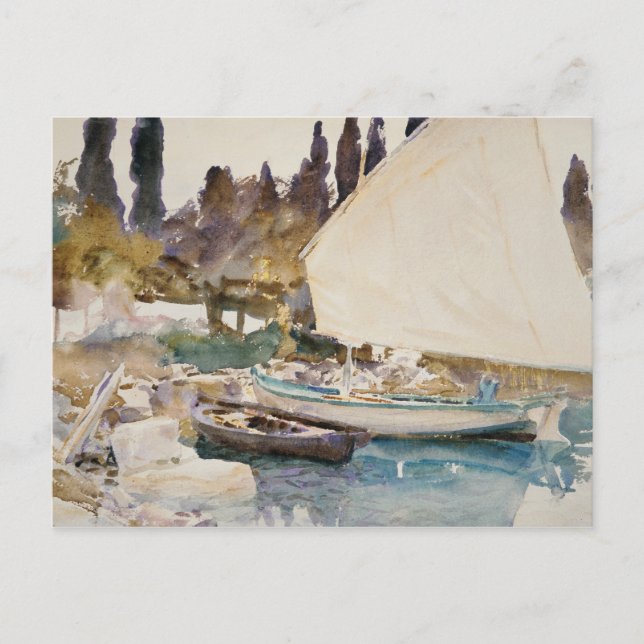 John Singer Sargent - Boats Postcard (Front)