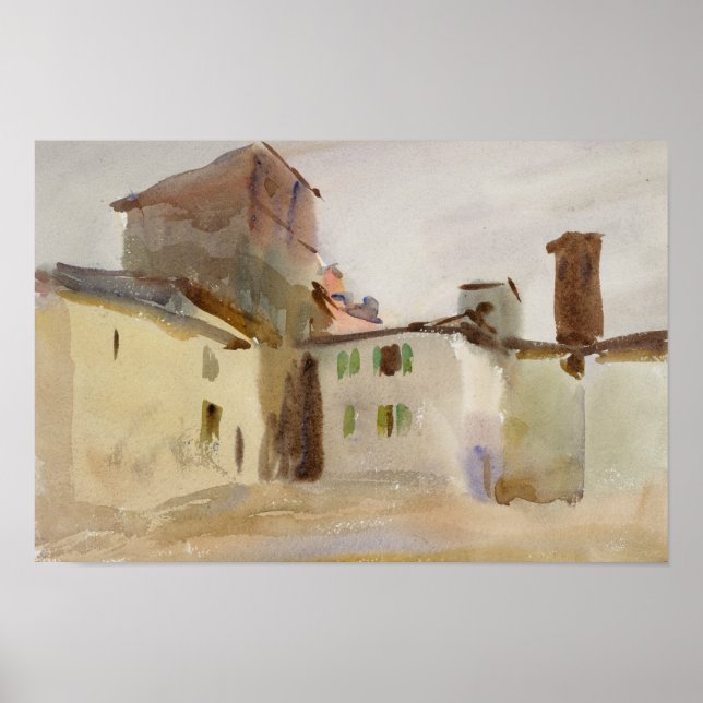 John Singer Sargent - Borgo San Lorenzo Poster (Front)