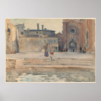 John Singer Sargent Campo dei Frari, Venice Italy Poster
