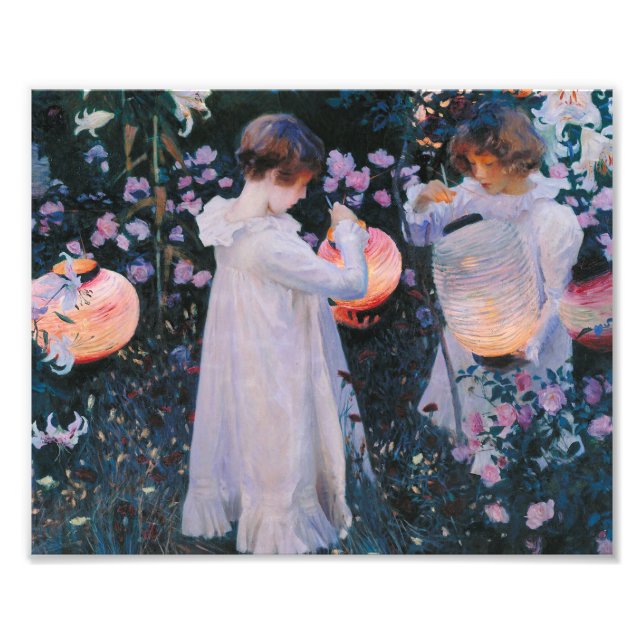 John Singer Sargent - Carnation, Lily, Lily, Rose. Photo Print (Front)