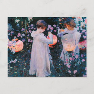 John Singer Sargent - Carnation, Lily, Lily, Rose. Postcard