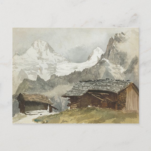 John Singer Sargent - Chalets, Breithorn, Murren Postcard (Front)