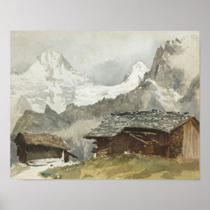 John Singer Sargent - Chalets, Breithorn, Murren Poster