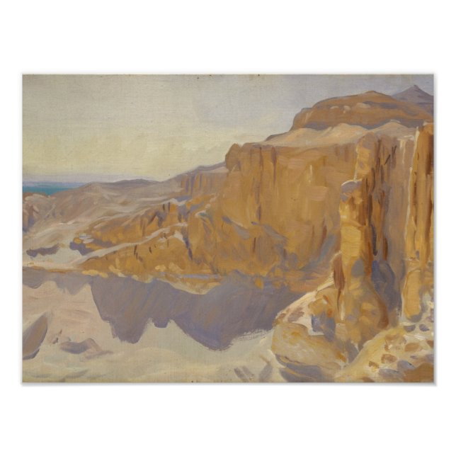 John Singer Sargent - Cliffs at Deir el Bahri Photo Print (Front)