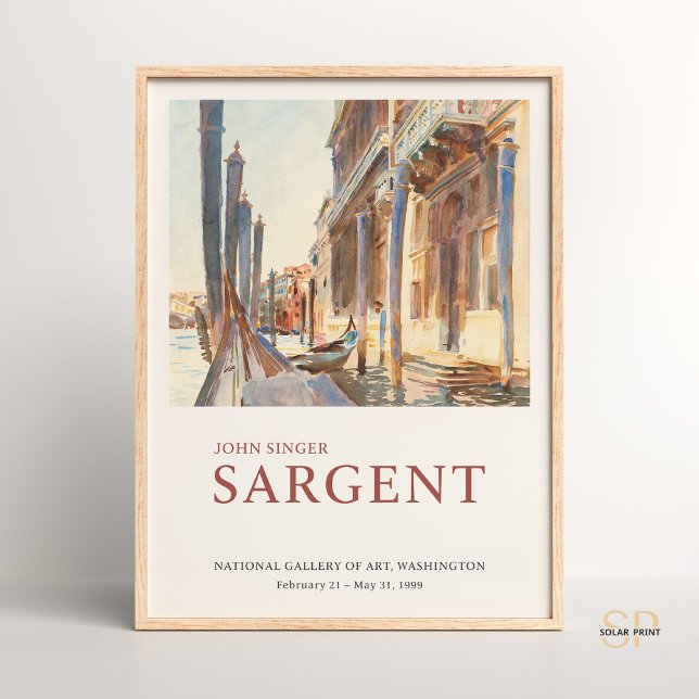 John Singer Sargent Gondola on the Grand Canal Poster (Creator Uploaded)