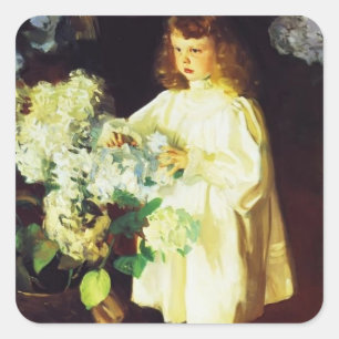 John Singer Sargent- Helen Sears Square Sticker