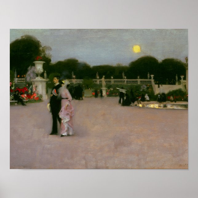 John Singer Sargent - In the Luxembourg Gardens Poster (Front)