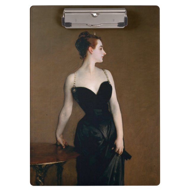 John Singer Sargent Madame X Classic Portrait Clipboard (Front)