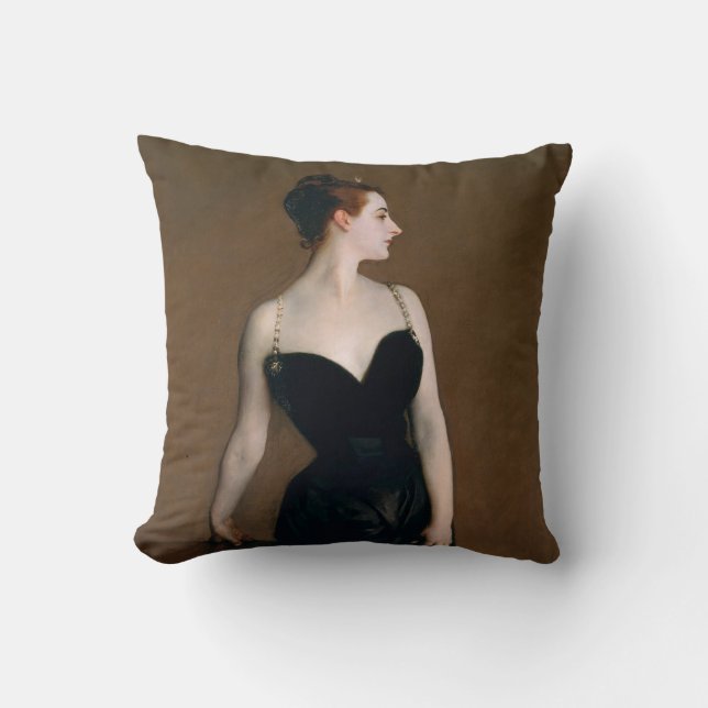 John Singer Sargent Madame X Classic Portrait Cushion (Front)