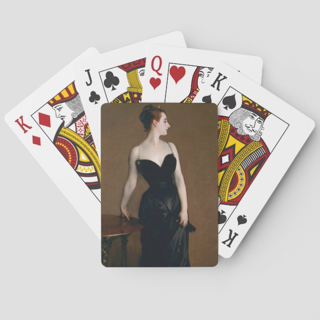 John Singer Sargent Madame X Classic Portrait Playing Cards (Back)