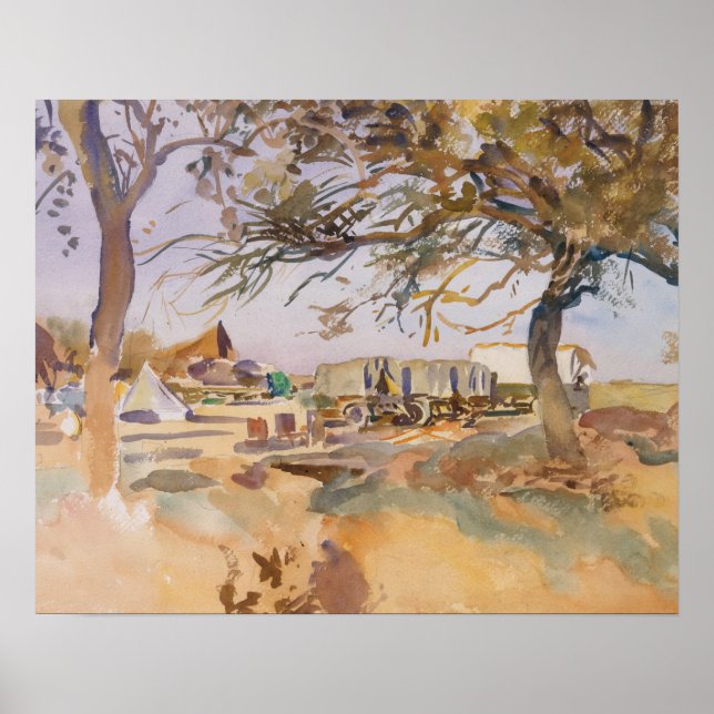 John Singer Sargent - Military Camp Poster (Front)
