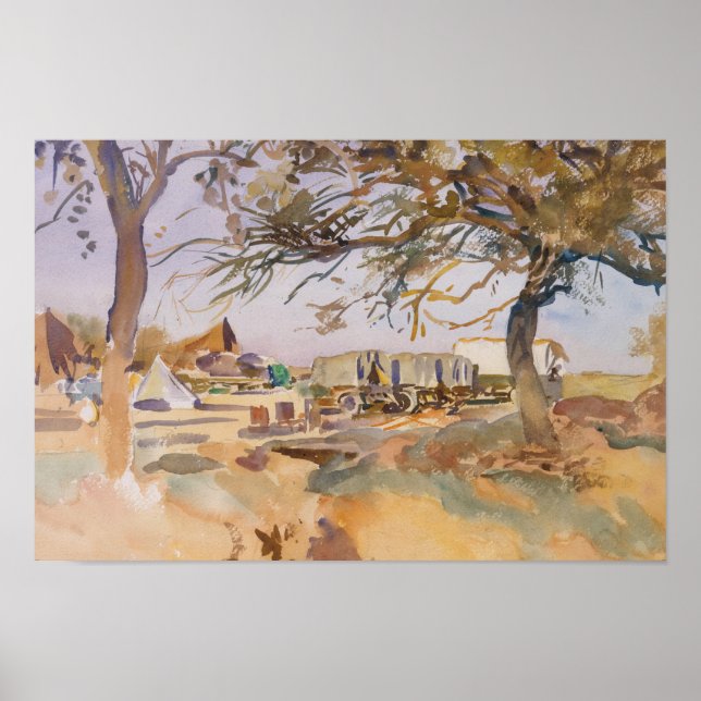 John Singer Sargent - Military Camp Poster (Front)
