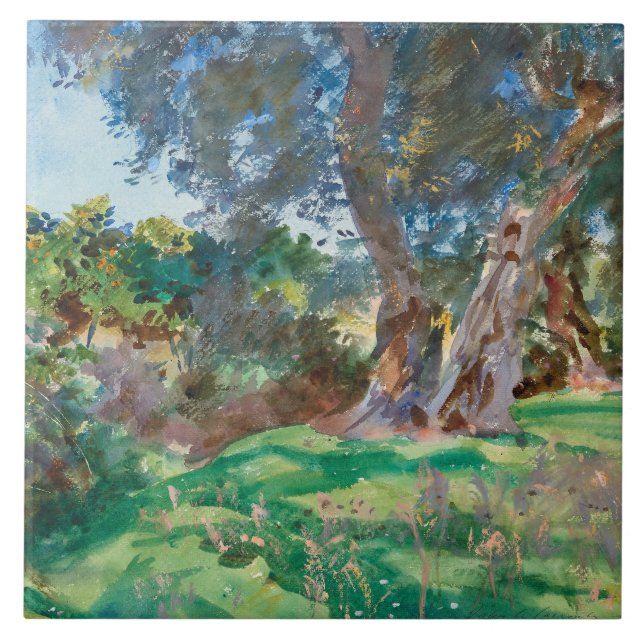 John Singer Sargent - Olive Trees, Corfu Tile (Front)