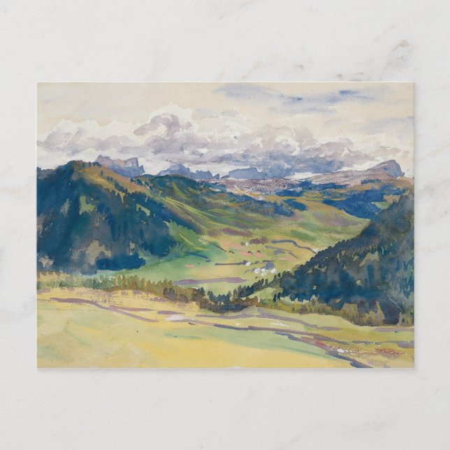 John Singer Sargent - Open Valley, Dolomites Postcard (Front)