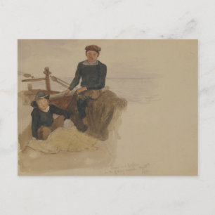 John Singer Sargent - Oscar and Bobino on the Fish Postcard