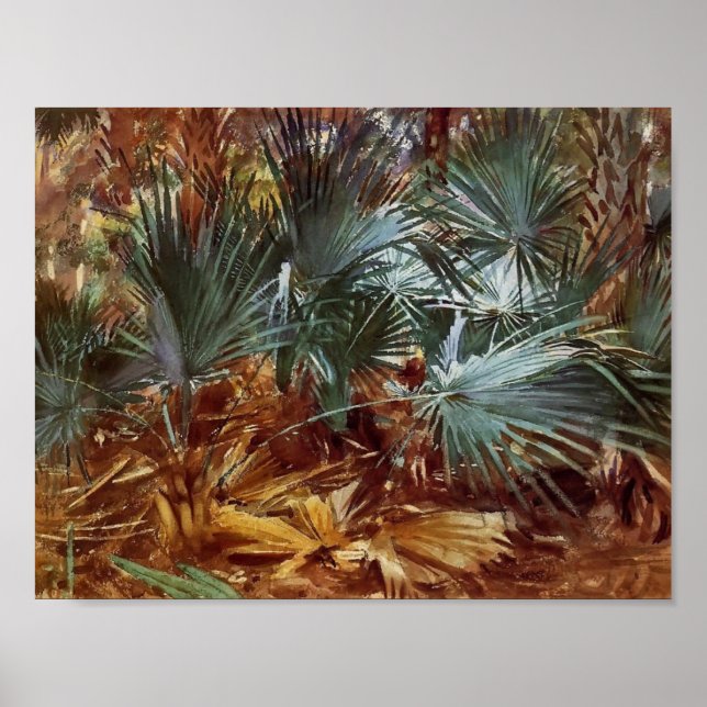 John Singer Sargent: Palmettos Poster (Front)