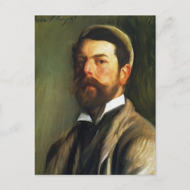 John Singer Sargent- Self-Portrait Postcard (Front)