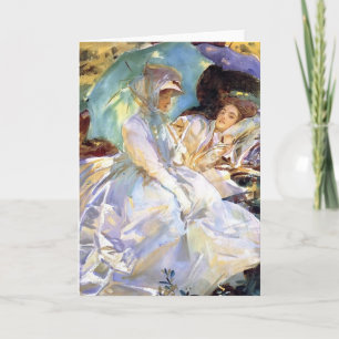 John Singer Sargent- Simplon Pass. Reading Card