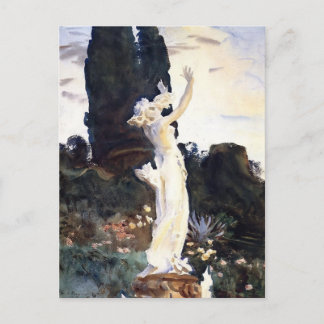 John Singer Sargent- Statue of Daphne Postcard