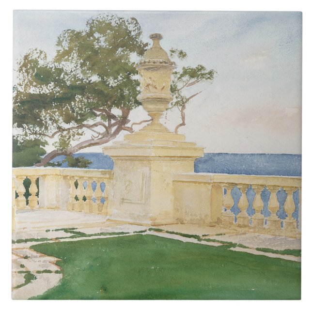 John Singer Sargent - Terrace, Vizcaya Tile (Front)