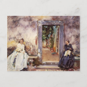John Singer Sargent- The Garden Wall Postcard