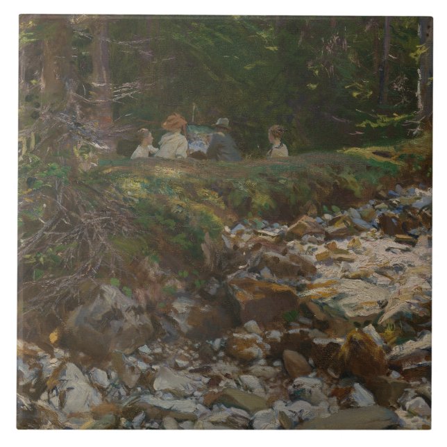John Singer Sargent - The Master and His Pupils Tile (Front)