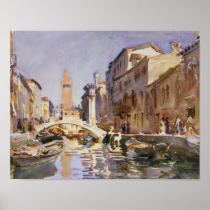 John Singer Sargent - Venetian Canal Poster