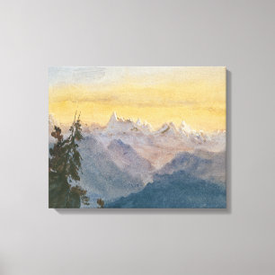 John Singer Sargent - View from Mount Pilatus Canvas Print