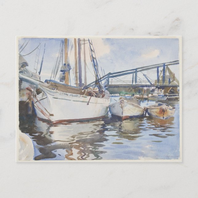 John Singer Sargent Watercolor - Seascape Postcard (Front)