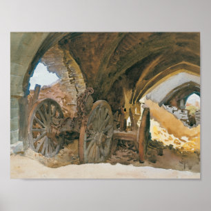 John Singer Sargent - Wheels in Vault Poster