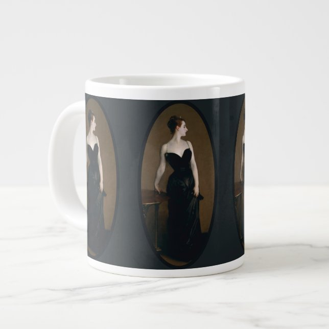 John Singer Sargent's Portrait of Madame X Large Coffee Mug (Front Left)