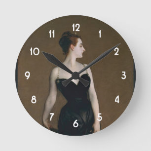 John Singer Sargent's Portrait of Madame X Round Clock