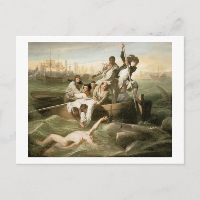John Singleton Copley Watson and the Shark Postcard (Front)